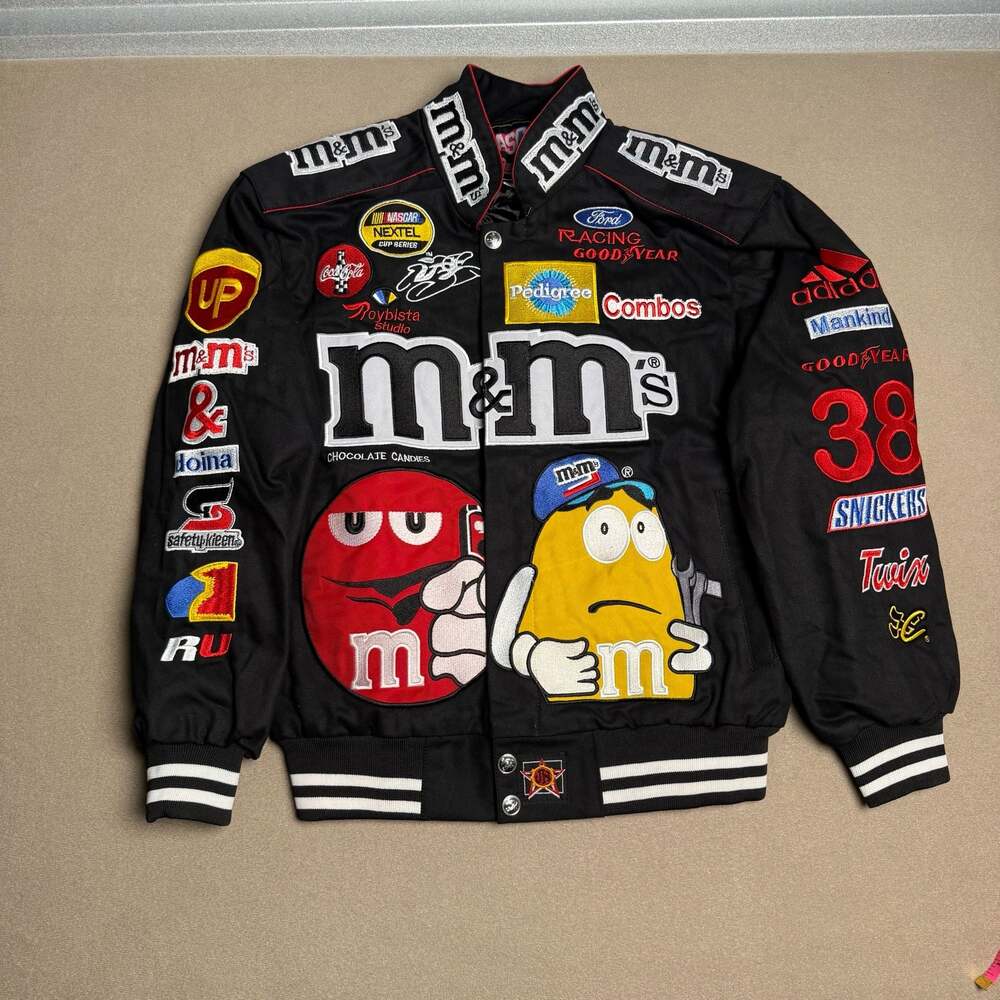 Vintage JH Design Nascar M&M's #38 Elliot Sadler Racing Jacket